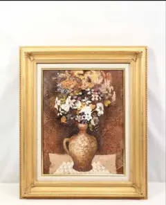 ☆稲垣正紀☆「北の花群」油絵 F4号 - メルカリ