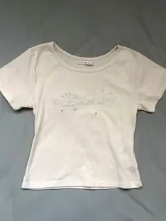 ems excite ラインストーン 半袖Tシャツ