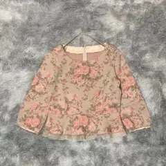 美品JNHearts ジェイエヌハーツ ハートブラウス ピンク ペプラム 