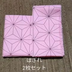 鬼滅の刃 生地 ねずこ  ハギレ 2枚セット
