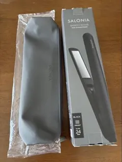SALONIA Smooth Shine ヘアアイロン ブラック　専用ケース出品