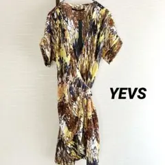 新品未使用　YEVS【F】総柄羽織り　半袖ロングサマーカーディガン　羽織りのサムネイル