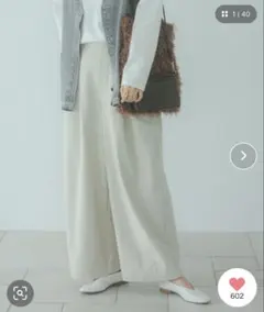 スタジオクリップ　コーデュロイワイドパンツ　ナチュラルＦ(M〜L)