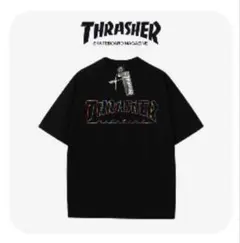 S1.THRASHER ブラック Tシャツ XL