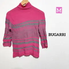 BUGARRI ストライプタートルネックニット 昭和レトロ 90s