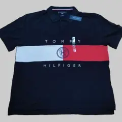 【新品】トミーヒルフィガー TOMMY HILFIGER ポロシャツ XXL 黒のサムネイル