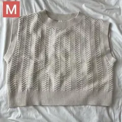 INGNI イング ニットベスト M アイボリー