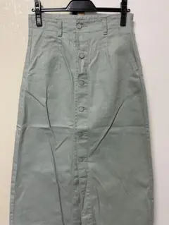 デニムスカート　ライトグリーン