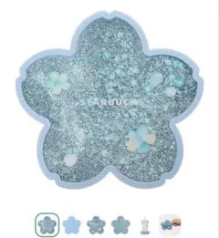 スタバ SAKURA2026 コースターエアリーブルー