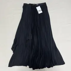新品　タグ付　未使用　zara ザラ　ボトムス　スカート　プリーツ　ブラックのサムネイル
