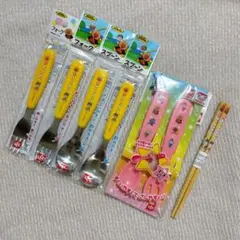 【新品】アンパンマン フォーク＆スプーン はし カトラリー セット
