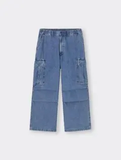デニムスーパーワイドカーゴパンツ 2着