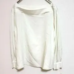 【NATURAL BEAUTY BASIC】タグ付き 白 ブラウス シャツ M