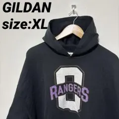 し*ん様 【US古着】GILDAN センターロゴ パーカー プルオーバー XL