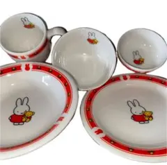 ミッフィー 食器セット 皿 グラス ボウル マグカップ カップソーサー 磁器陶器