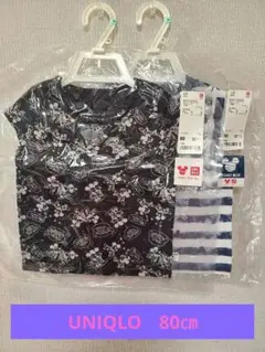 ✨新品UNIQLOミッキー Tシャツ 2枚セット 80