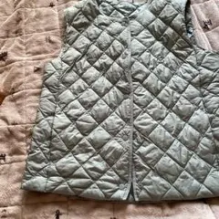 ユニクロ　UNIQLO ウォームパデットキルティングベスト　美品　水色