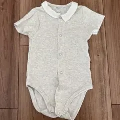 プチバトー　襟付きロンパース コットン100%