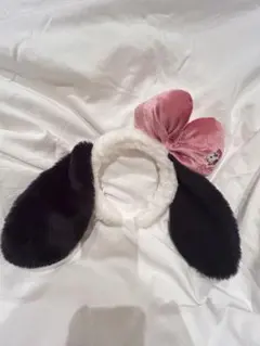 ウサギ耳カチューシャ ピンクリボン