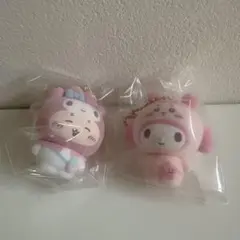 ちいかわ サンリオ シークレットフロッキーマスコットチャーム カニちゃん