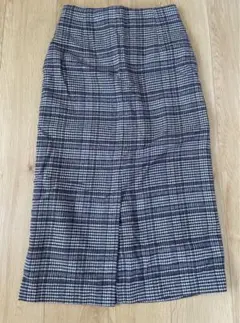 global workチェック柄ハイウエストタイトスカート