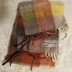 Aguni チェック柄マフラー