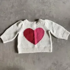 GAP baby ベビー服　ハート柄ニットセーター