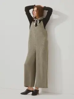 新品ヤマダヤ Ample ハウンドトゥースオールインワン サロペット