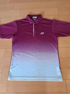 YONEX ポロシャツ ユニＬ　えんじ色