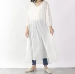 LOWRYS FARM ローリーズファーム ワンピース 透け感 白 タグ付き