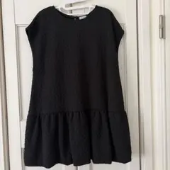 Ange Charme 辻ちゃん ノースリーブ チュニック クロ ペプラム