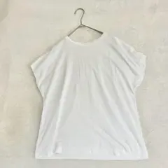 【ドゥクラッセ】半袖Tシャツ（S）フレンチスリーブ 綿100％ 無地 シンプル