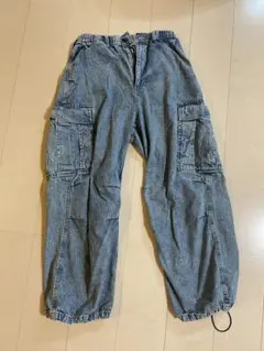 GU カーゴパンツ Sサイズ デニム風