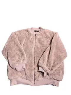 ボア ジャンパー ピンクベージュ/フワフワアウター