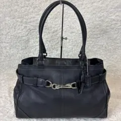 COACH コーチ ハンプトンズ レザー シボ革 ハンドバッグ y2k 肩掛け