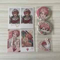 ㅁ*4様 赤城ウェン チェキ風カード 缶バッジ まとめ売り