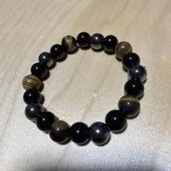 数珠　ブレスレット　タイガーアイ