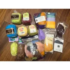 羊毛フェルト素材セット 多色