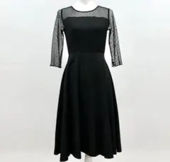 定価13800円　Andemiu ドットシースルードレス　結婚式　二次会　同窓会のサムネイル