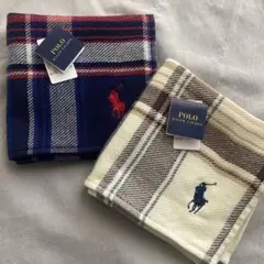 ♦︎ラルフローレン ガーゼ タオル ハンカチ 2枚セット