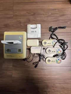 スーパーファミコン 本体 コントローラー3つ ゲームボーイアダプター付き