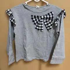 Bee des Bee 長袖カットソー 140㎝　150㎝ リボン チェック