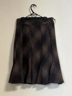 Aylesbury フレアスカート ブラウン系 ひざ丈