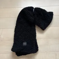 UGG ブラック フリース マフラー