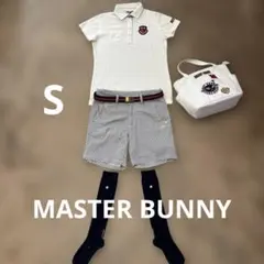 【マスターバニー】MASTER BUNNY 白ポロシャツ✖️ショートパンツセットS