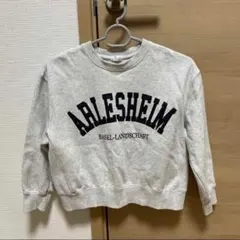 スウェット　LOWRYSFARM 120-130 ロゴ入り グレー トレーナー