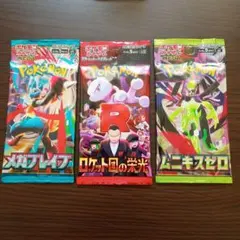 パックコレクター向け　ポケモンカード　3種　日本語版