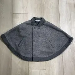 familiar ポンチョ 60-90 グレー