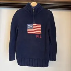 Polo Ralph Lauren サイズ(7) R.L.刺繍ネイビーセーター