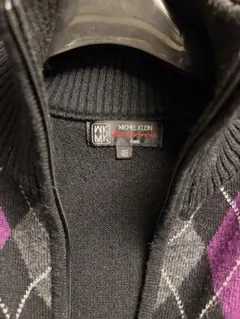 MICHEL KLEIN アーガイル柄カーディガン